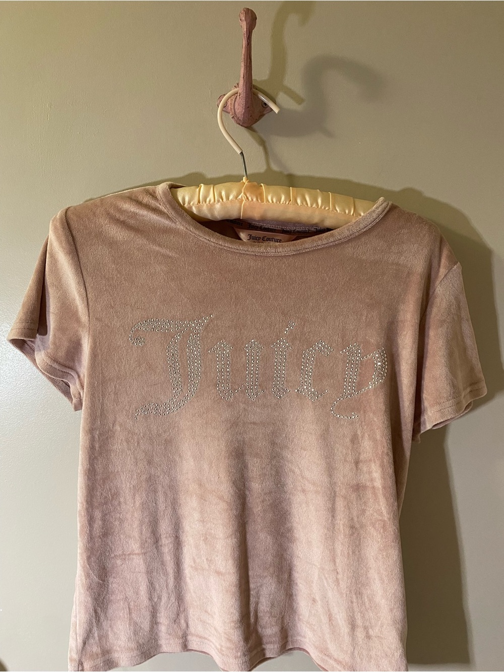 Juicy Couture Pink Rhinestone Logo Sleep Top